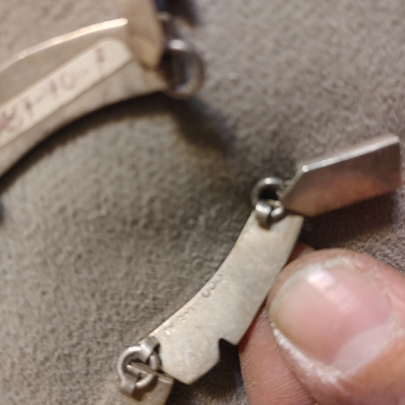 Mexican Aztec Ladies Siler and Turquoise Collar style Necklace With Earings - Picture 5 of 9